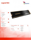 Adata SSD drive Legend 960 1TB PCIe 4x4 7.4/6 GB/s M2
