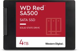 SSD|WESTERN DIGITAL|Red SA500|4TB|SATA 3.0|Write speed 520 MBytes/sec|Read speed 560 MBytes/sec|2,5
