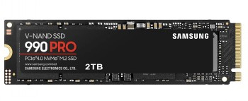 SAMSUNG 2TB 990 PRO, PCIE 4.0 NVME, M.2, SSD