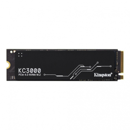 SSD|KINGSTON|KC3000|1TB|M.2|NVMe|3D TLC|Write speed 6000 MBytes/sec|Read speed 7000 MBytes/sec|TBW 800 TB|MTBF 1800000 hours|SKC3000S/1024G
