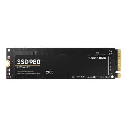 Samsung | V-NAND SSD | 980 | 250 GB | SSD form factor M.2 2280 | Solid-state drive interface M.2 NVME | Read speed 2900 MB/s | Write speed 1300 MB/s MZ-V8V250BW