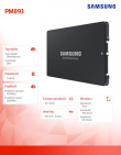 Samsung SSD DCT PM893 DCT 7680GB MZ7L37T6HBLA-00W07 SATA