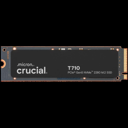 CRUCIAL T710 2TB PCIe Gen5 NVMe M.2 2280 SSD up to 14500 MB/s read and 13800 MB/s write