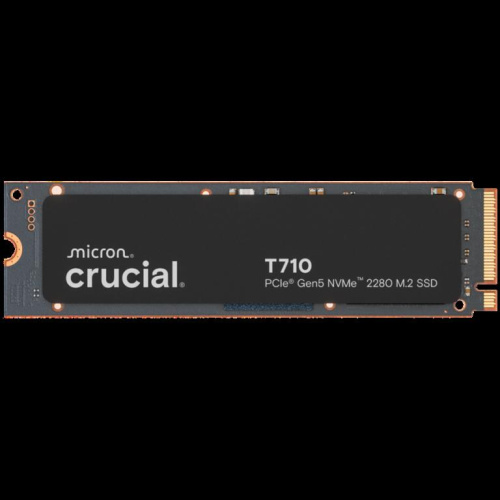CRUCIAL T710 2TB PCIe Gen5 NVMe M.2 2280 SSD up to 14500 MB/s read and 13800 MB/s write