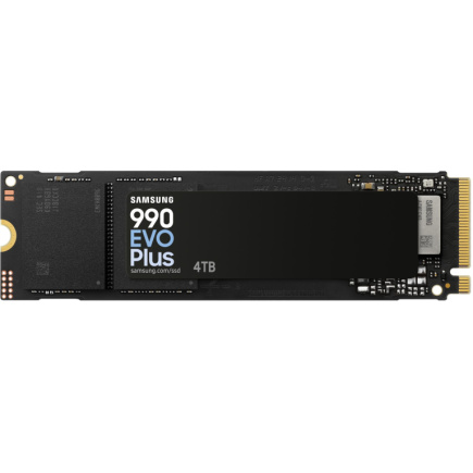 M.2 4TB Samsung 990 EVO Plus NVMe 2x PCIe 5.0/ 4x PCIe 4.0 Write speed 6300 MBytes/sec|Read speed 7250 MBytes/sec|TBW 2400 TB|5YW
