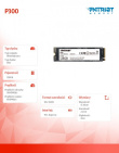 Patriot SSD P300 128GB M.2 PCIe Gen 3 x4 1600/600
