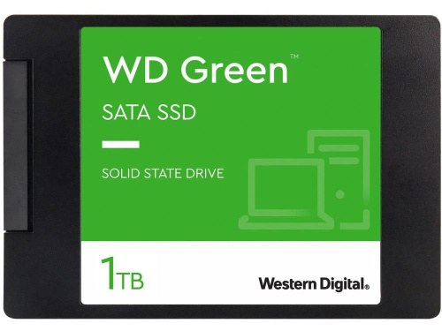 SSD|WESTERN DIGITAL|Green|1TB|SATA 3.0|SLC|Read speed 545 MBytes/sec|2,5