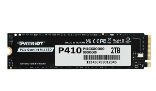 Patriot SSD 2TB P410 PCIe M.2 Gen4 x4 NVMe 1.4 2280 5000/4500MB/s