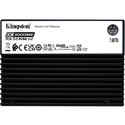 KINGSTON 7.68TB DC3000ME U.2 PCIe 5.0 NVMe KINGSTON 7.68TB DC3000ME U.2 PCIe 5.0 NVMe