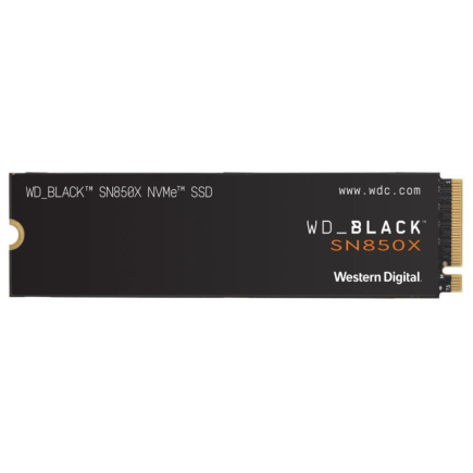 SSD|WESTERN DIGITAL|Черный SN850X|1TB|M.2|PCIE|NVMe|Write speed 6300 MBytes/sec|Read speed 7300 MBytes/sec|2.38mm|TBW 600 TB|WDS100T2X0E