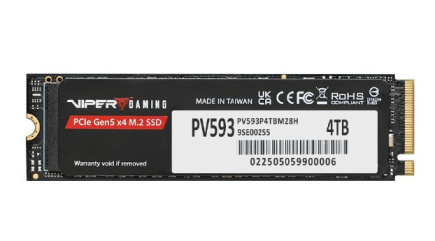 Patriot SSD 4TB VIPER PV593 M.2 2280 PCIe Gen5 x4 14000/13000MB/s