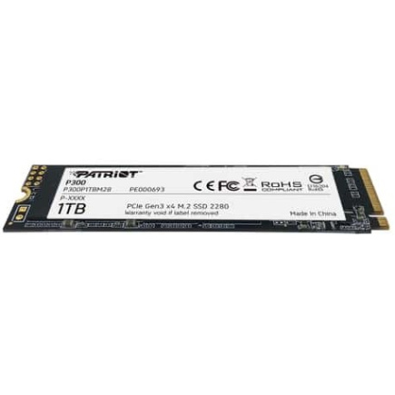 M.2 Patriot P300 1 TB (PCIe 3.0 x4, NVMe 1.3, M.2 2280)