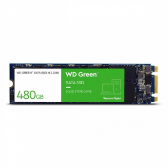 WD Green WDS480G3G0B-00BJF0 - SSD - 480 GB - internal - M.2 2280 - SATA 6Gb/s - read 545MB/s, write 465MB/s