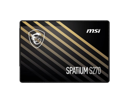MSI SPATIUM S270 - SSD - 480 GB - internal - 2.5'' - SATA 6Gb/s - 500 MBps (read) / 450 MBps (write) MSI SPATIUM S270 - SSD - 480 GB - internal - 2.5'' - SATA 6Gb/s - 500 MBps (read) / 450 MBps (write)