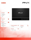 PNY SSD 512 GB 2,5 S3 SSD7CS900-512-SI BULK