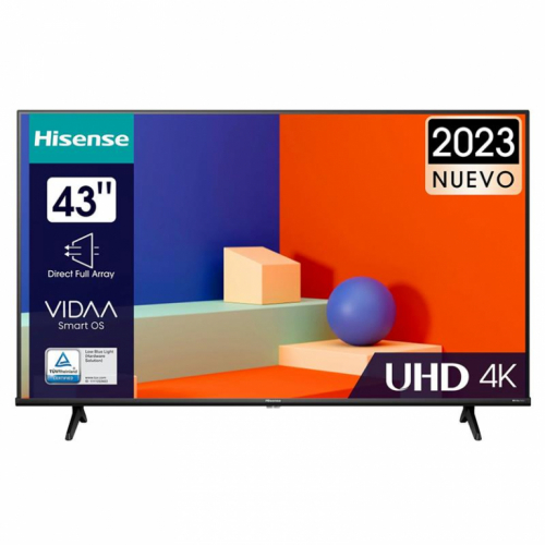 Hisense A6K, 43'', Ultra HD, LED LCD, jalad ääres, must - Teler / 43A6K
