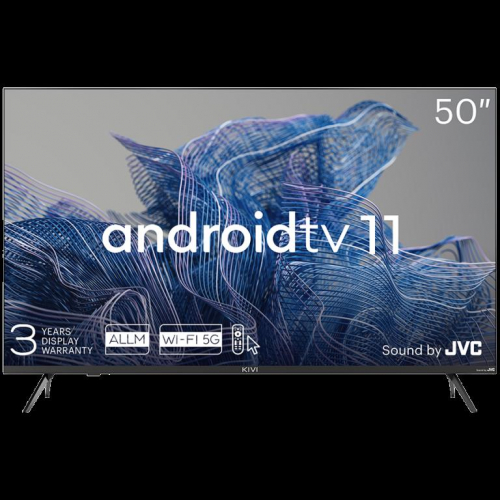 50', UHD, Android TV 11, Black, 3840x2160, 60 Hz, Sound by JVC, 2x12W, 70 kWh/1000h , BT5.1, HDMI ports 4, 24 months
