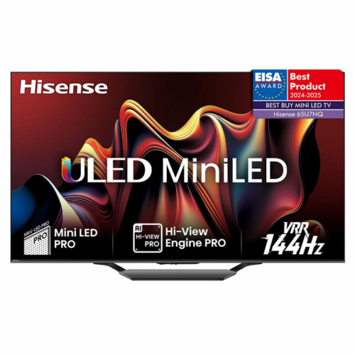 Hisense U7NQ, 65'', 4K UHD, Mini LED, must - Teler / 65U7NQ