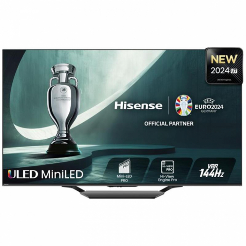 Hisense U7NQ, 55'', 4K UHD, Mini LED, must - Teler / 55U7NQ