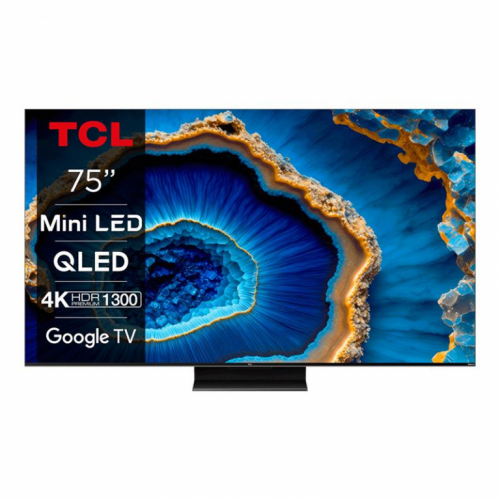 TCL C805, 75'', 4K UHD, Mini-LED, tumehall - Teler / 75C805