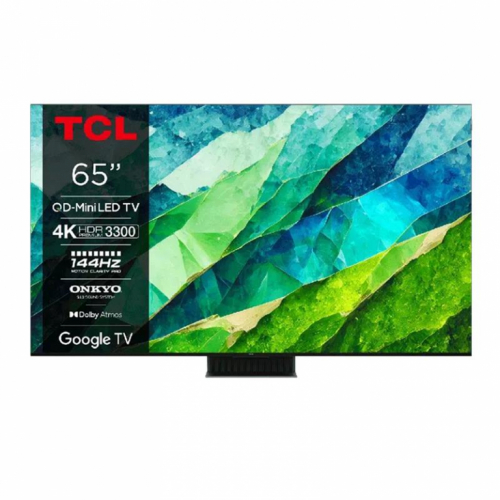 TCL C855, 65'', 4K UHD, Mini-LED, tumehall - Teler / 65C855