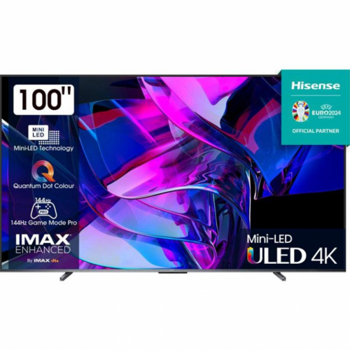 Hisense U7KQ, 100'', Ultra HD, Mini LED, must - Teler / 100U7KQ