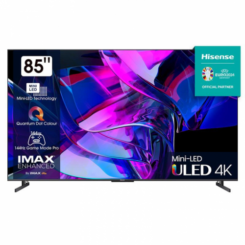 Hisense U7KQ, 85'', Ultra HD, Mini LED, must - Teler / 85U7KQ