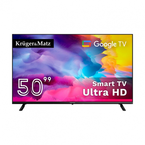 Telewizor Kruger&Matz 50" UHD Google TV  DVB-T2/T/C  H.265  HEVC