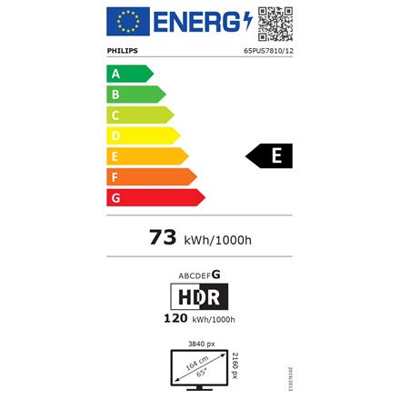Philips 65PUS7810/12 | 65 | Smart TV | TITAN OS | UHD | Black