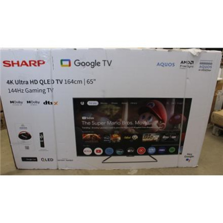 Sharp | 65GR8265E | 65 | Smart TV | Google TV | UHD | DAMAGED PACKAGING