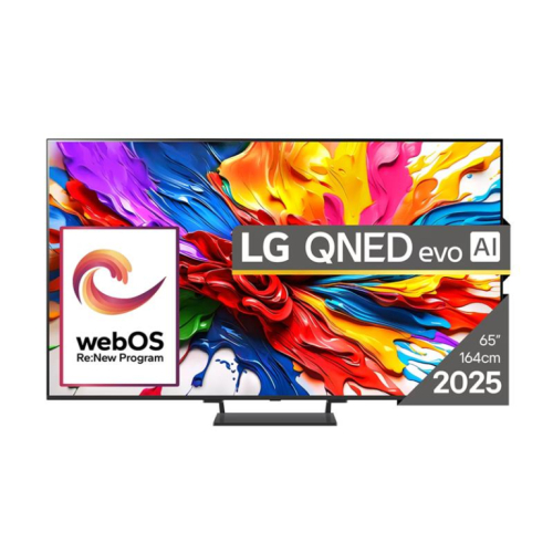 LG QNED93 evo AI, 65'', 4K UHD, QLED, Mini LED, must - Teler / 65QNED93A6A.AEUQ