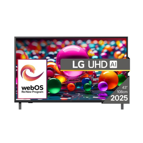 LG UHD AI UA75, 43'', 4K UHD, LED LCD, must - Teler / 43UA75003LA.AEU