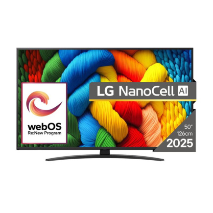 LG NANO81 AI, 50'', LED LCD, NanoCell, must - Teler / 50NANO81A3A.AEU