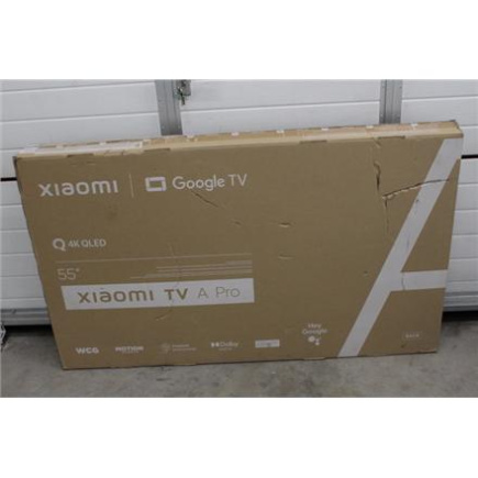 Xiaomi | QLED TV A Pro 2025 | 55'' | Smart TV | Google TV | 4K UHD | Black | USED, STICKER ON SCREEN, ACTIVATED OS, MISSING REMOTE