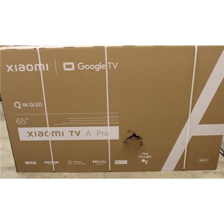 Xiaomi | QLED TV A Pro 2025 | 65'' | Smart TV | Google TV | 4K UHD | Black | USED, STICKER ON SCREEN, ACTIVATED OS, MISSING: REMOTE, SCREWS AND MANUALS
