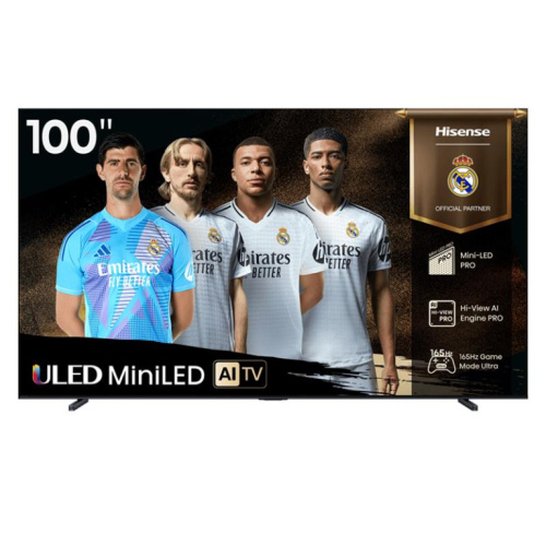 Hisense U7Q, 100'', 4K UHD, Mini LED, must - Teler / 100U7Q