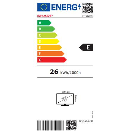 Sharp TV | 32FH2EW | 32 | Android TV | HD | White 441647