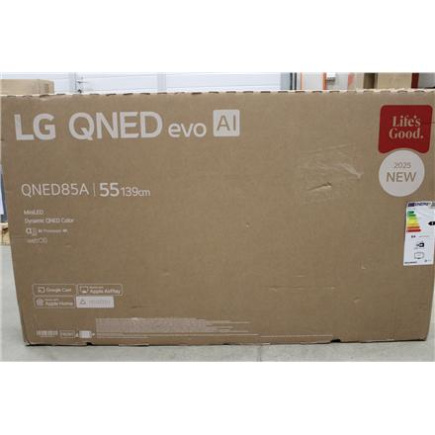 LG 55QNED85A3C | 55 | Smart TV | webOS 25 | UHD | Bllack | DAMAGED PACKAGING
