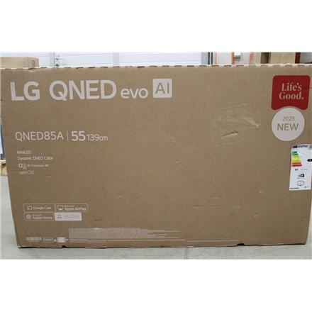 LG 55QNED85A3C | 55 | Smart TV | webOS 25 | UHD | Bllack | DAMAGED PACKAGING