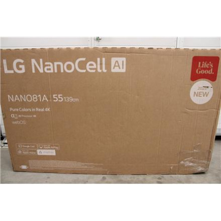 LG 55NANO81A3A | 55 | Smart TV | webOS 25 | UHD | DAMAGED PACKAGING