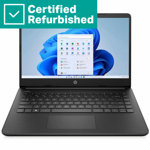 Восстановленный SILVER HP Laptop 14s-dq0034na  - Intel N4120, 4GB, 128GB SSD, 14 HD 220-nit, UK regular keyboard, 41Wh, Win 11 Home S, 1 years