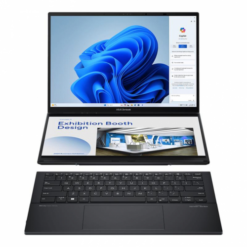 ASUS Zenbook DUO, 2x 14'', 3K, OLED, puutetundlik, 120 Hz, Ultra 9, 32 GB, 1 TB, W11P, ENG, tumehall - Sülearvuti / UX8406MA-PZ030X