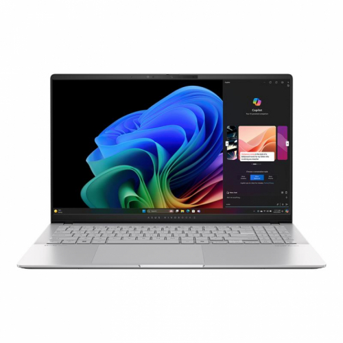 Asus Vivobook S 15 OLED, 15,6'', 120 Hz, OLED, 3K, X Elite, 32 GB, 1 TB, Copilot+, hõbe - Sülearvuti / S5507QA-MA001W