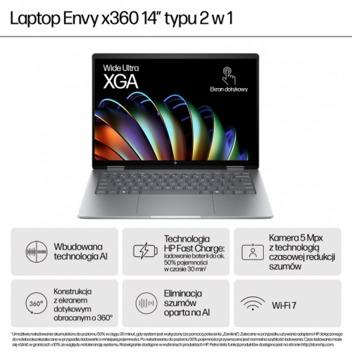 HP ENVY x360 14-fa0400nw Ryzen 5 8640HS  14,0