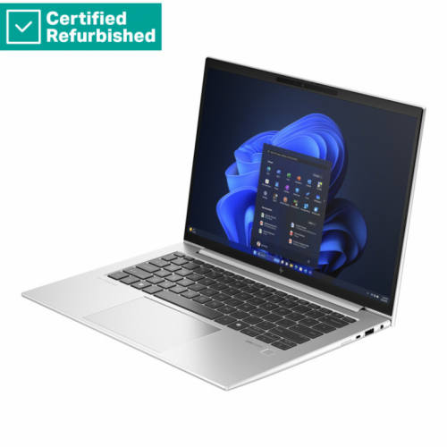 Восстановленный SILVER HP EliteBook 845 G11 - Ryzen 7 PRO 8840U, 64GB, 512GB SSD, 14 WQXGA 500-nit 120Hz AG, IR Cam, FPR, US/RUS backlit keyboard, 56Wh, Win 11 Pro, 1 years HP Восстановленный