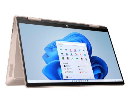 HP Pavilion x360 2-in-1 Laptop 14-ek2000ny - Core 5-120U, 16GB, 512GB SSD, 14 FHD 300-nit Touch, 5MP cam, US backlit keyboard, 43Wh, Pale golden rose, Win 11 Home, 1 years