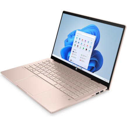 HP Pavilion x360 2-in-1 Laptop 14-ek2000ny - Core 5-120U, 16GB, 512GB SSD, 14 FHD 300-nit Touch, 5MP cam, US backlit keyboard, 43Wh, Pale golden rose, Win 11 Home, 1 years