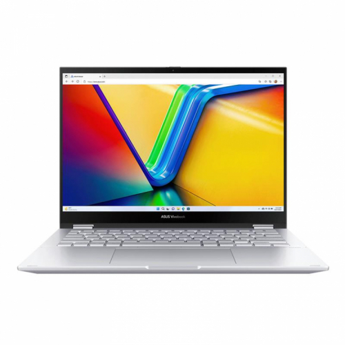 Asus Vivobook S 14 Flip OLED, 14'', 90 Hz, 2.8K, OLED, Ryzen 5, 16 GB, 1 TB, hõbe - Sülearvuti / TN3402YA-KN391W