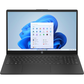 HP Laptop 15-fc0028ny - Ryzen 3 7320U, 8GB, 128GB SSD, 15.6 FHD 250-nit AG, 720p cam, US keyboard, 41Wh, Jet black, Win 11 Home, 1 years