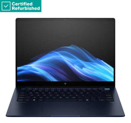 Renew SILVER HP EliteBook Ultra G1q AI 14 - Qualcomm Snapdragon X Elite X1E-78-100, 16GB, 1TB SSD, 14 2.2K 400-nit Touch, 5MP IR cam, US backlit keyboard, Atmospheric Blue, 59Wh, Win 11 Pro, 1 years HP Renew
